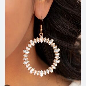 Elegant Gold and Silver Hoop Earrings